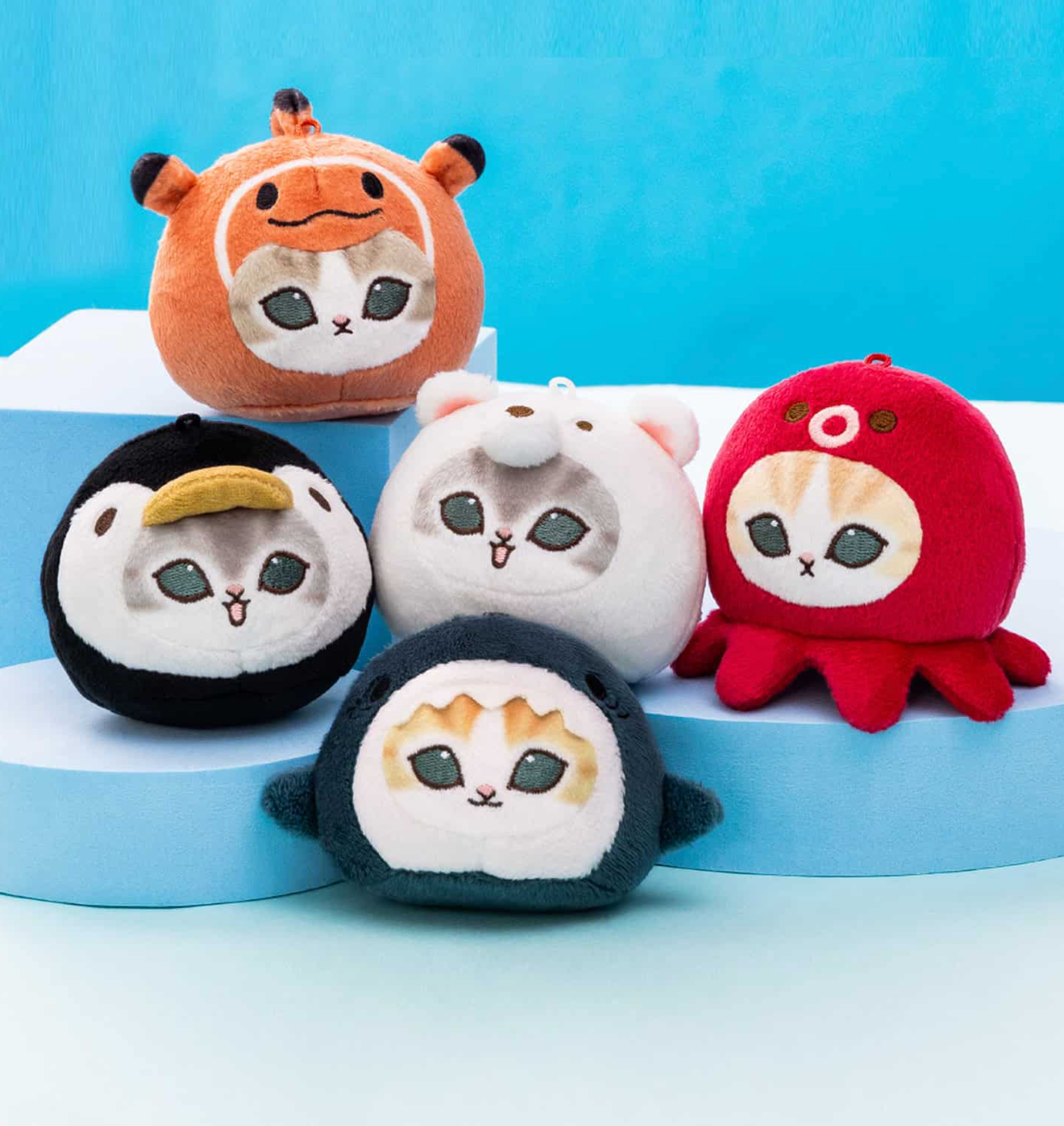 mofusand Marine Life Meow Face Plush Blind Box - Image 1