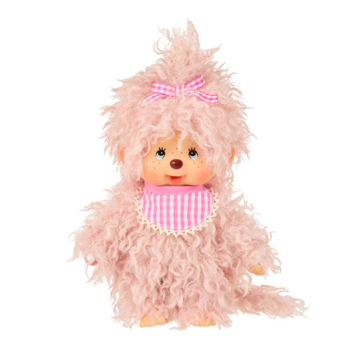 Monchhichi Fluffy Pink Beige Girl - Image 1
