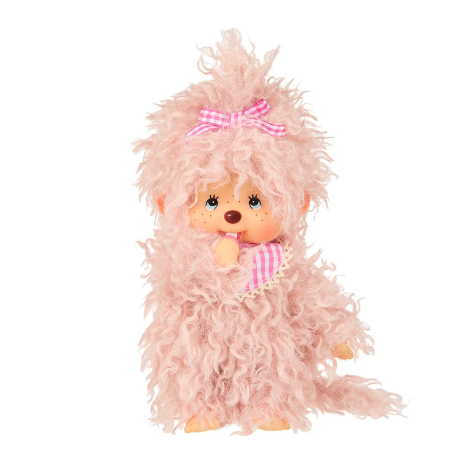 Monchhichi Fluffy Pink Beige Girl - Image 2