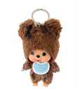 Monchhichi Friends Kuma Plush Keychain - Image 1