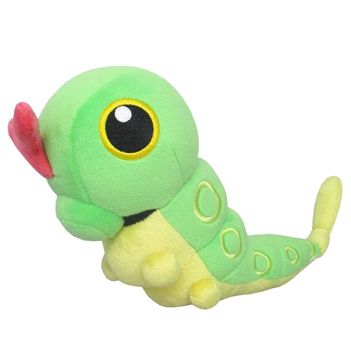 Pokémon ALL STAR COLLECTION: Plush Toy (S) - Caterpie (PP136) [SAN-EI] - Image 1