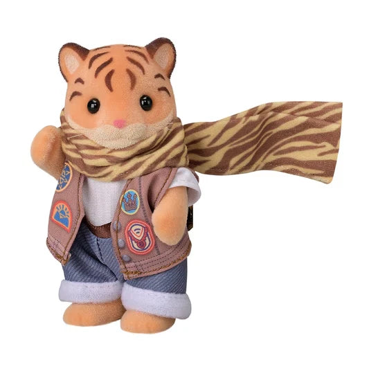 Sylvanian Families / Calico Critters Miles the Tiger Dad's Adventure Bike – Japanese Release