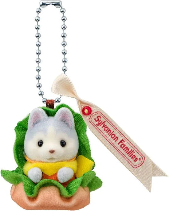 Calico Critters Key Chain - Husky Burger Baby