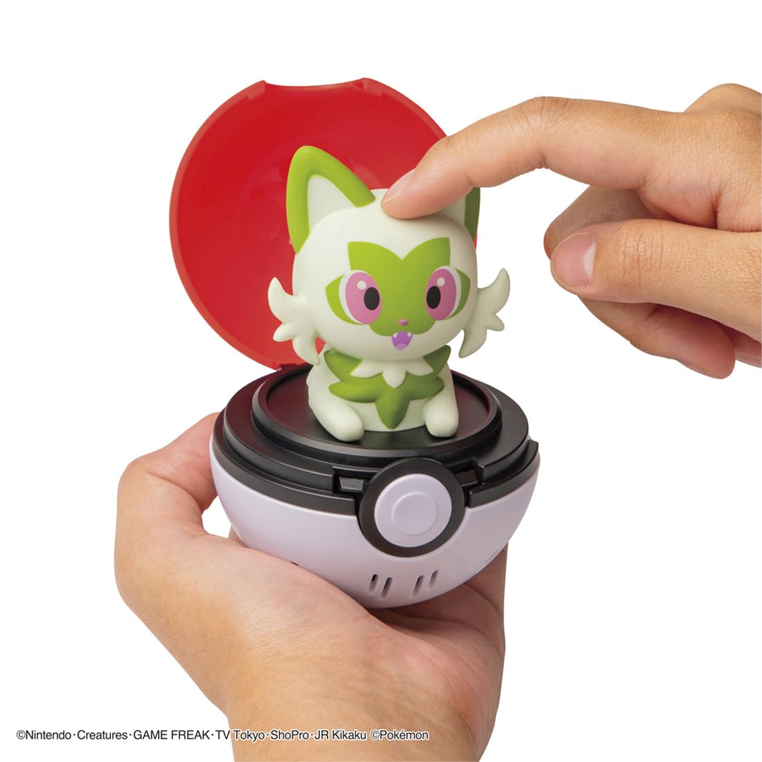 Takara Tomy Pokémon Pyokopunyu 弹出发声互动玩具 日本玩具大奖2025 多款可选 Sprigatito 新叶喵 - Image 6