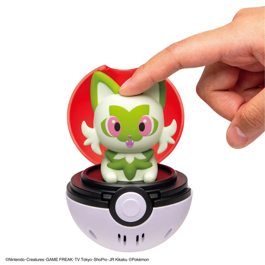 Takara Tomy Pokémon Pyokopunyu 弹出发声互动玩具 日本玩具大奖2025 多款可选 Sprigatito 新叶喵 - Image 5