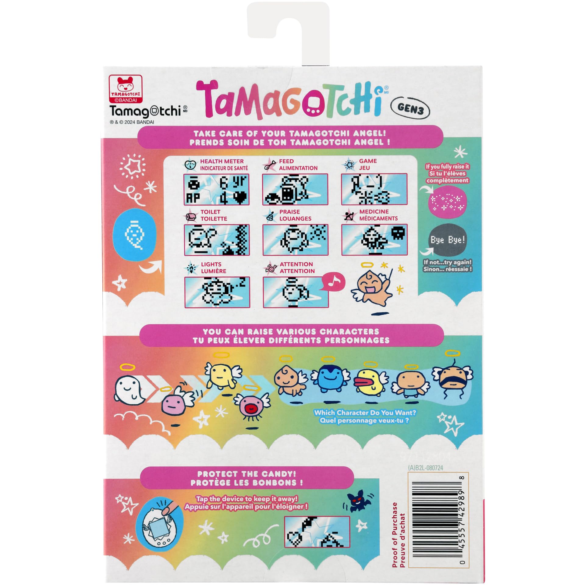 TAMAGOTCHI Bandai Angel Digital Pet with Angel Shell | Raise Your Obaketchi - Image 6