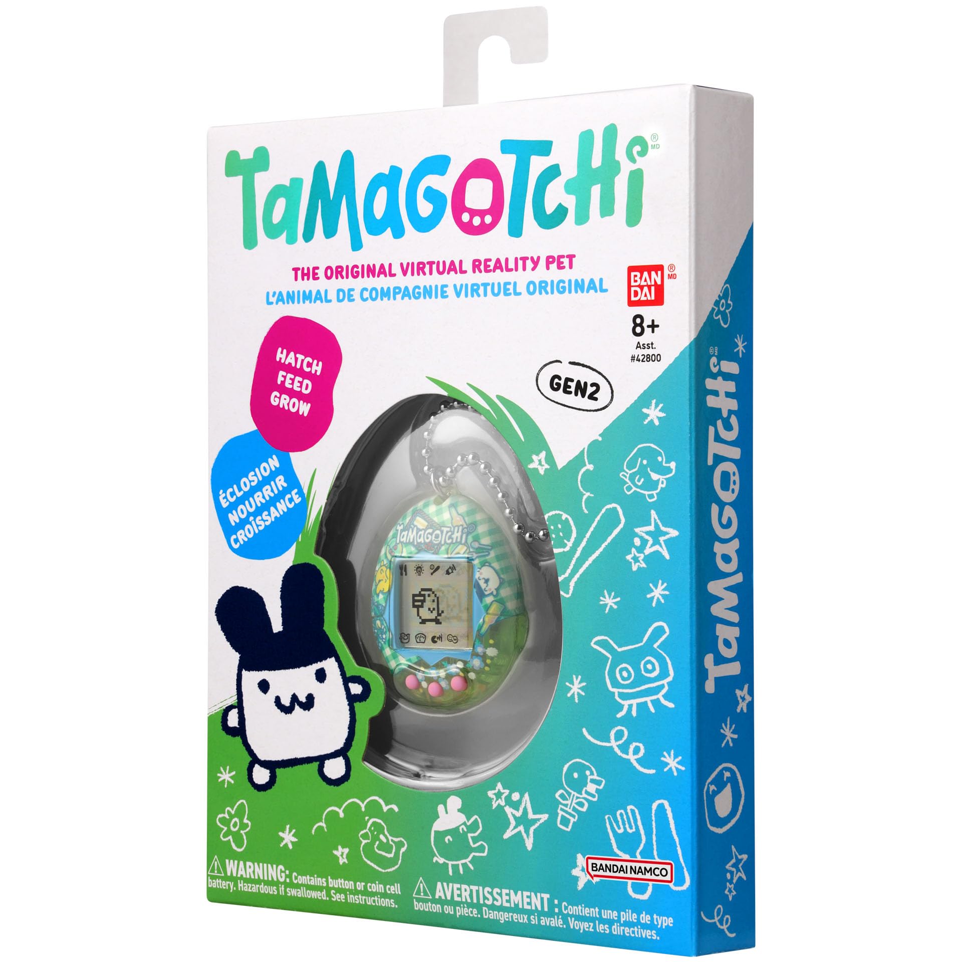 TAMAGOTCHI Bandai Original Tama Picnic Digital Pet with Gen 2 Programming - Image 11